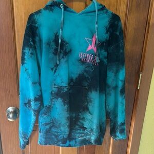 Jeffree Star Cosmetics Tie-Dye Hoodie Blue Size Small